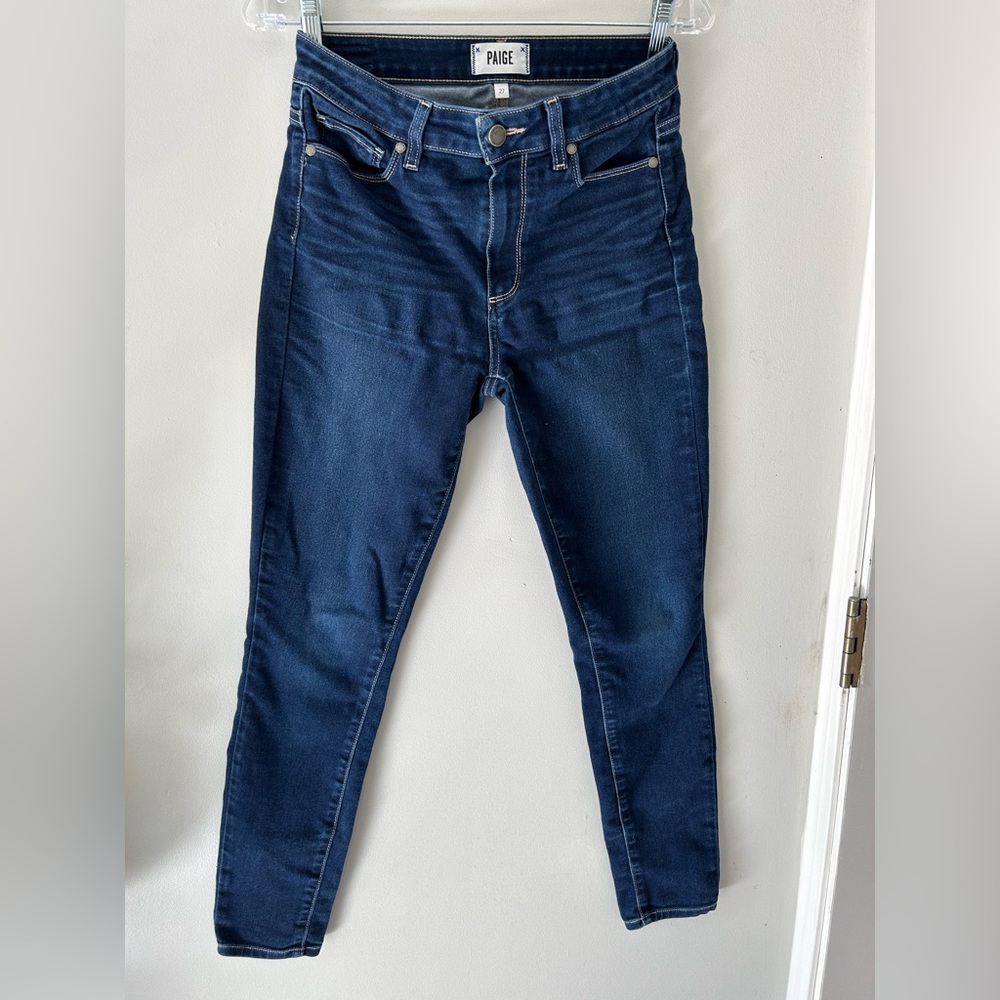 Paige Denim Skinny Jeans Dark Wash Size 27